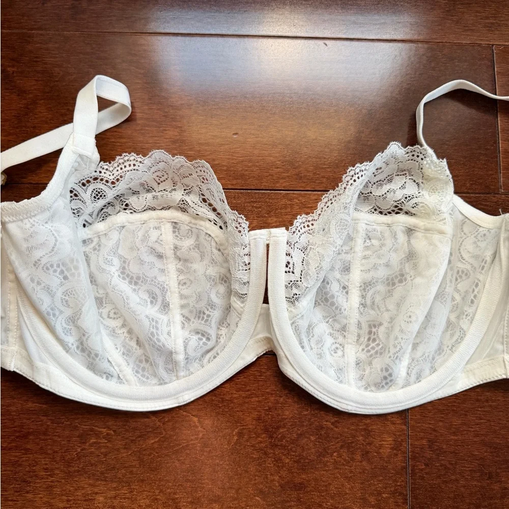 Panache Quinn Lace Underwire Balconnet Bra Ivory 34G UK - Picture 5 of 8